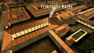 Animation of ancient Roman Fort in Caerleon Wales [upl. by Nnaik]