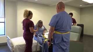 Physical Therapy Transfer Training  How To Transfer From Wheelchair To Bed [upl. by Wiatt]