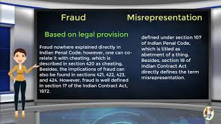 What is Difference Between Fraud amp Misrepresentation [upl. by Antonella]