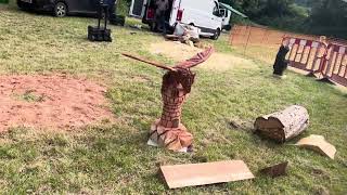 A fabulous range of wooden sculpture at Caerleon festival 2024 [upl. by Kina]